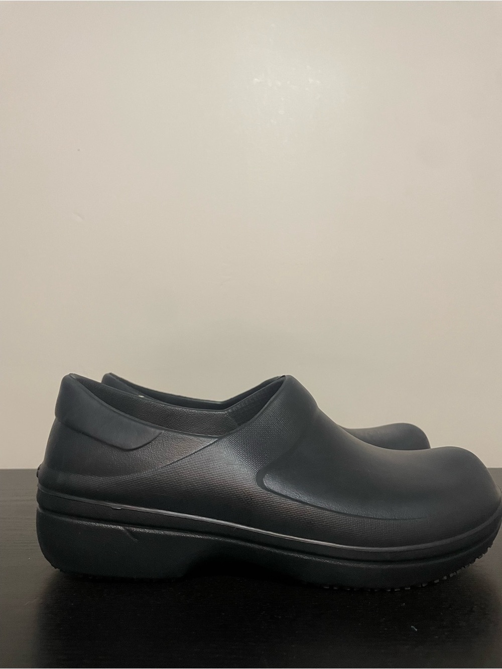 CROCS Women’s Black Slip-On Work Clogs | Size 8